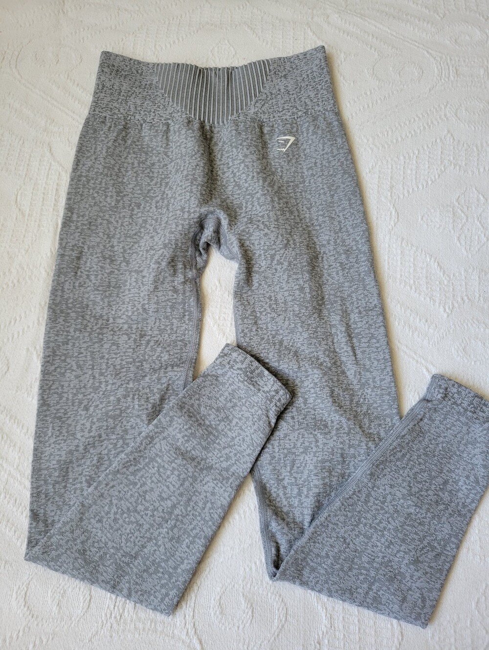 Gymshark Kids Grey Seamless High-Rise Leggings
